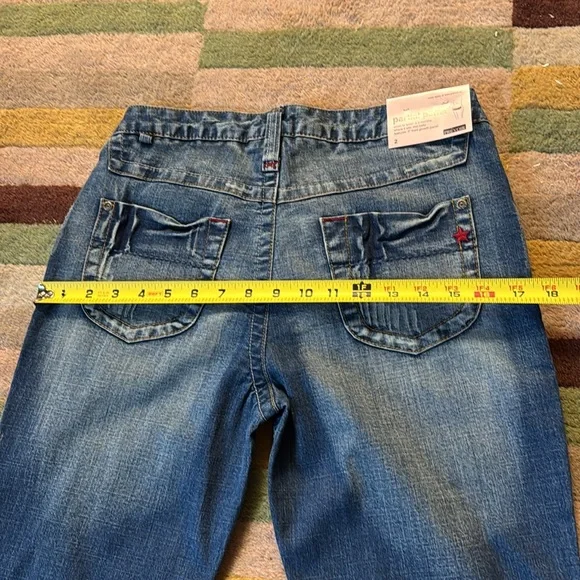 NWT Prevoir Womens Maternity partial panel wide legs Jeans Size 2 - Picture 11 of 16